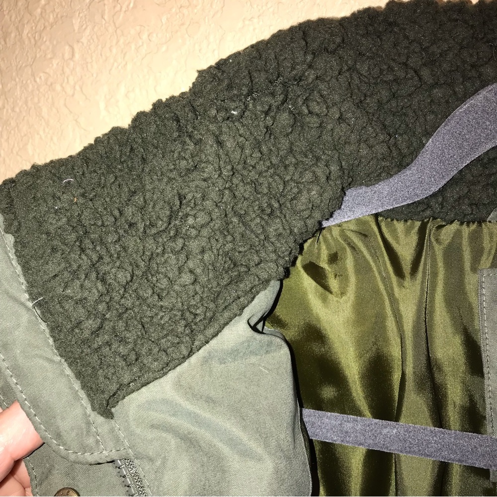 Universal Thread Utility Puffer Coat Jacket Green… - image 8